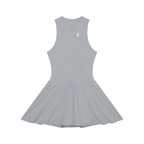 Women’s Ruched Sleeveless Full-Zip Dress