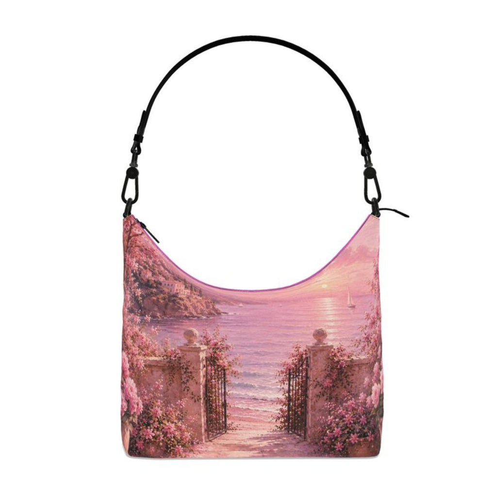 Lila Pink Paradise Hobo Bag