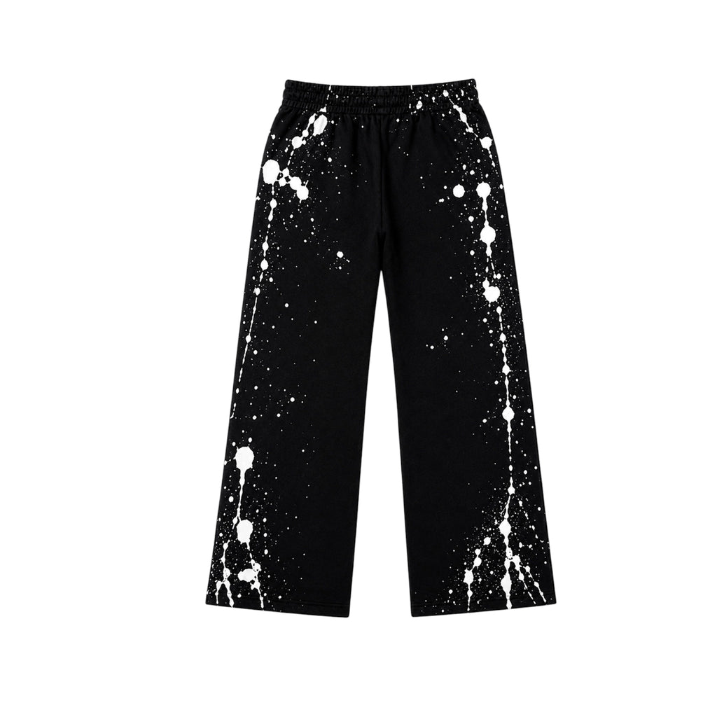 Splatter Wide Leg Jogging Bottoms