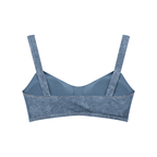 Faux Denim Sports Bra