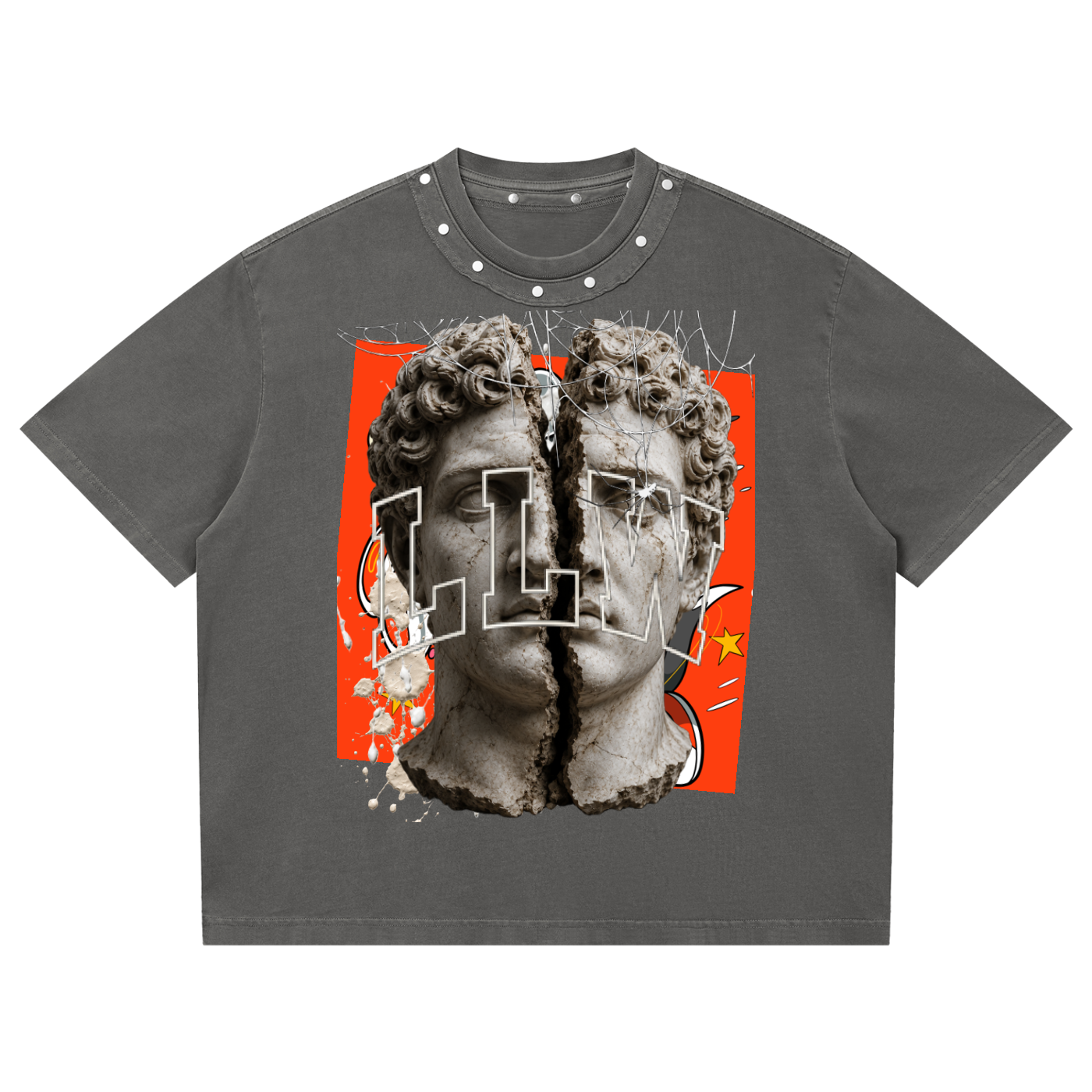Roman Crush Studded T-Shirt