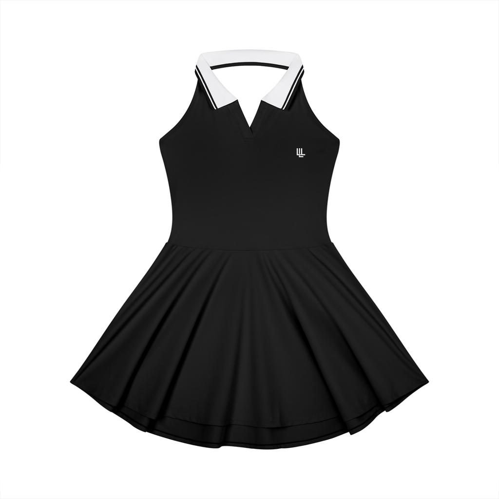 Collared Halter A-Line Tennis Dress