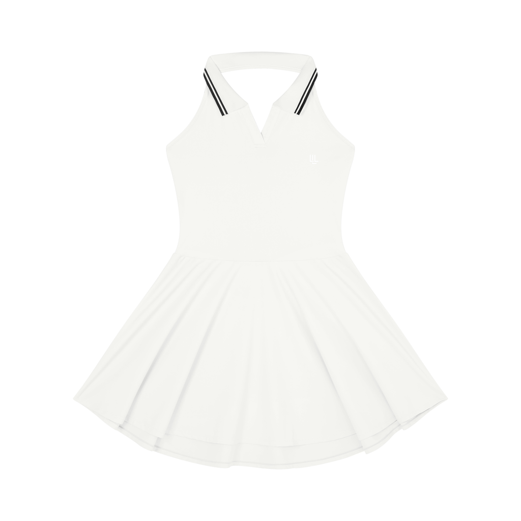 Collared Halter A-Line Tennis Dress
