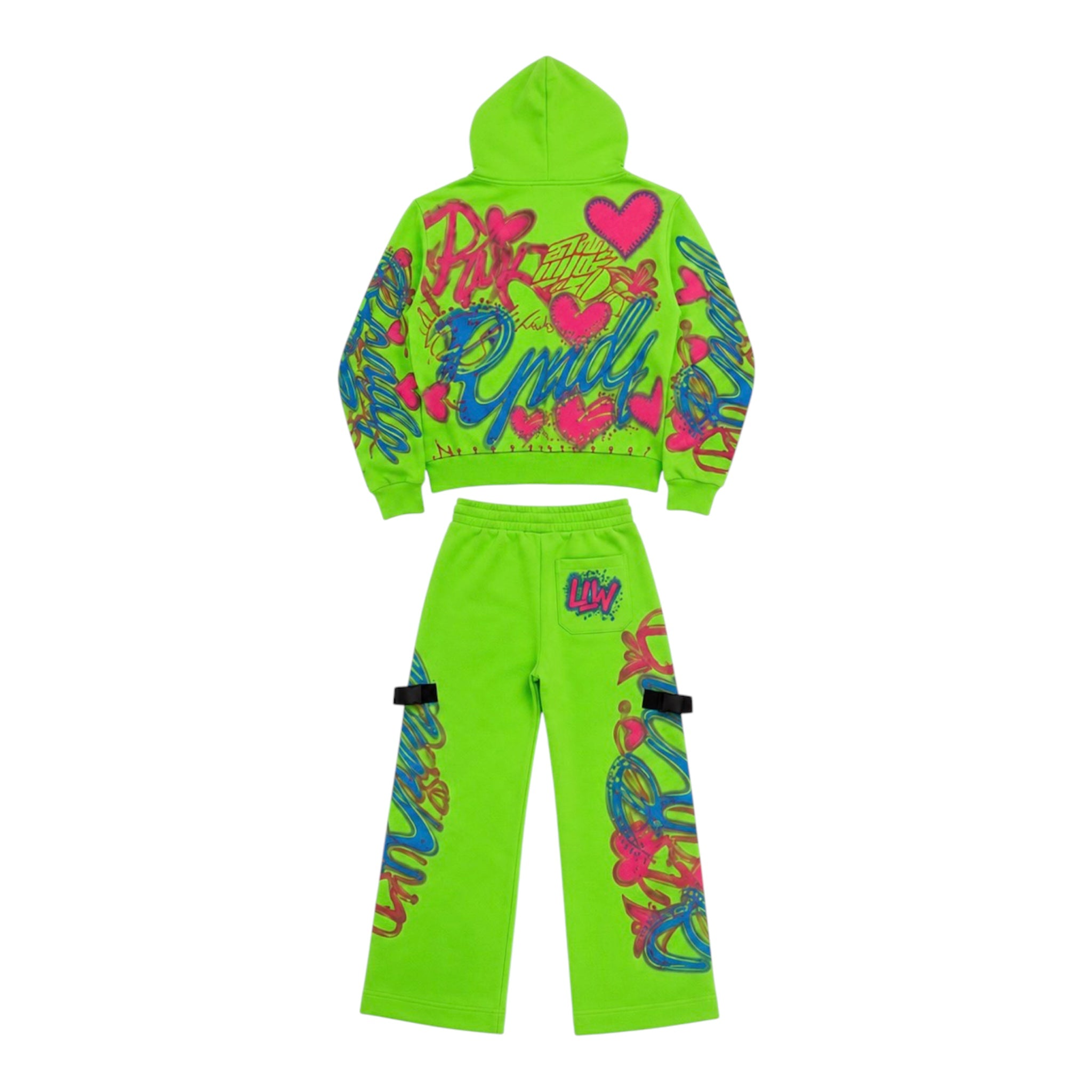 Preorder | Max Green Graffiti Tracksuit Set
