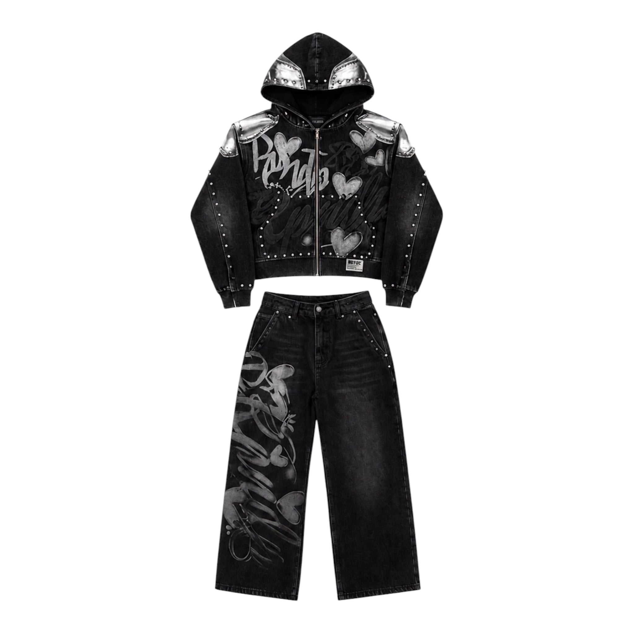 Preorder | Max Black Graffiti Tracksuit Set