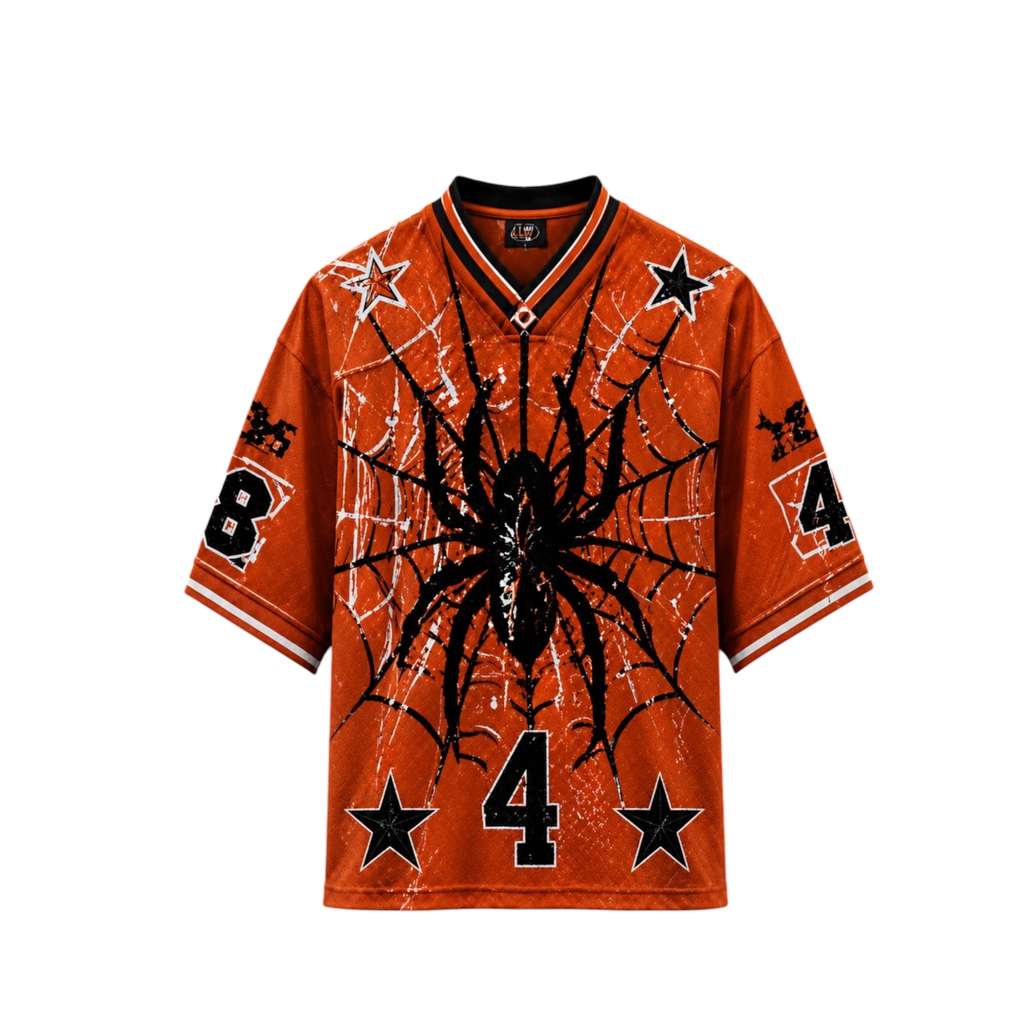 Orange Web Football Jersey Set
