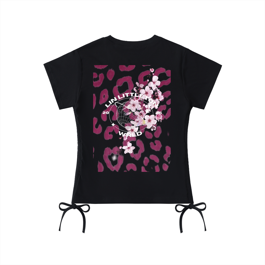 Pink Drawstring T-Shirt